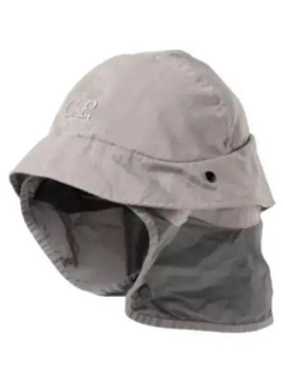 Embroidered Logo Earflap Bucket Hat Grey - CP COMPANY - BALAAN 2