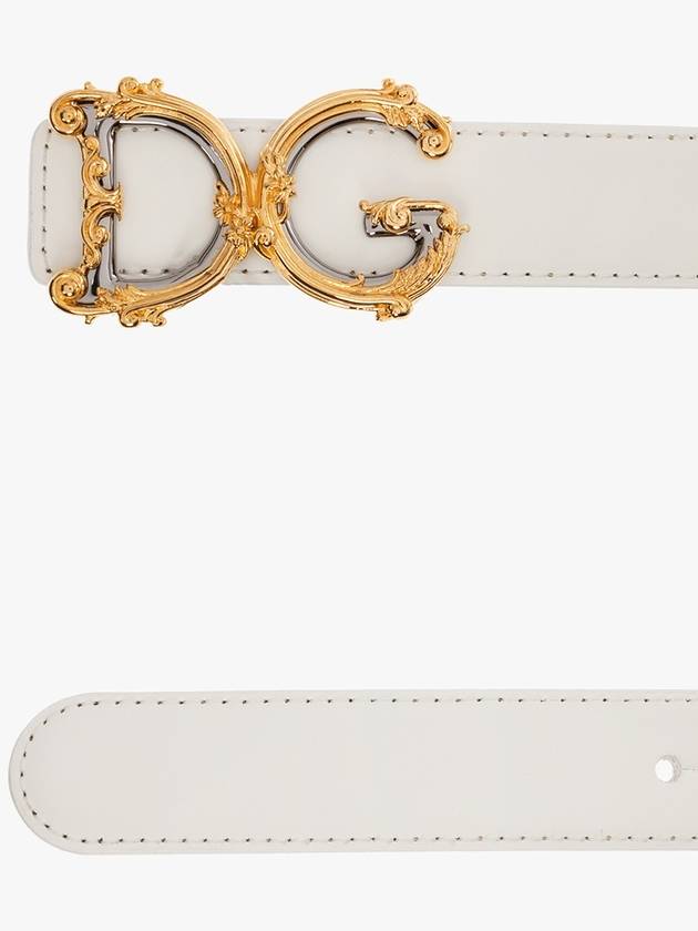 leather belt white - DOLCE&GABBANA - BALAAN 5