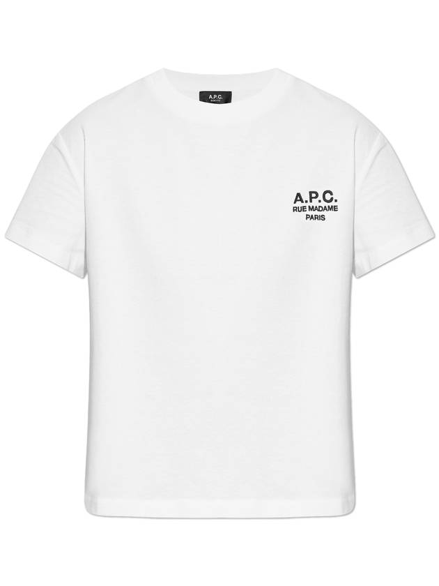 Boxy Rue Madame Short Sleeve T-Shirt White - A.P.C. - BALAAN 2