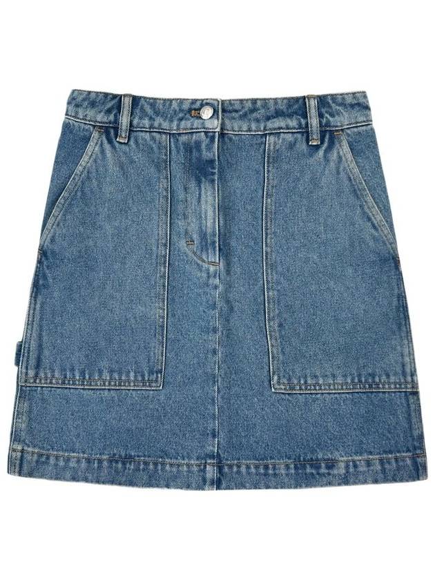 Logo Women's Denim Skirt MW01505 - MAISON KITSUNE - BALAAN 2