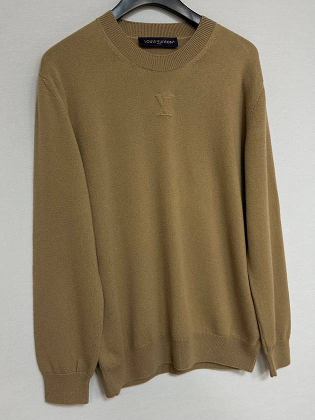 Embossed LV Cashmere Crew Neck Knit 95 - LOUIS VUITTON - BALAAN 2