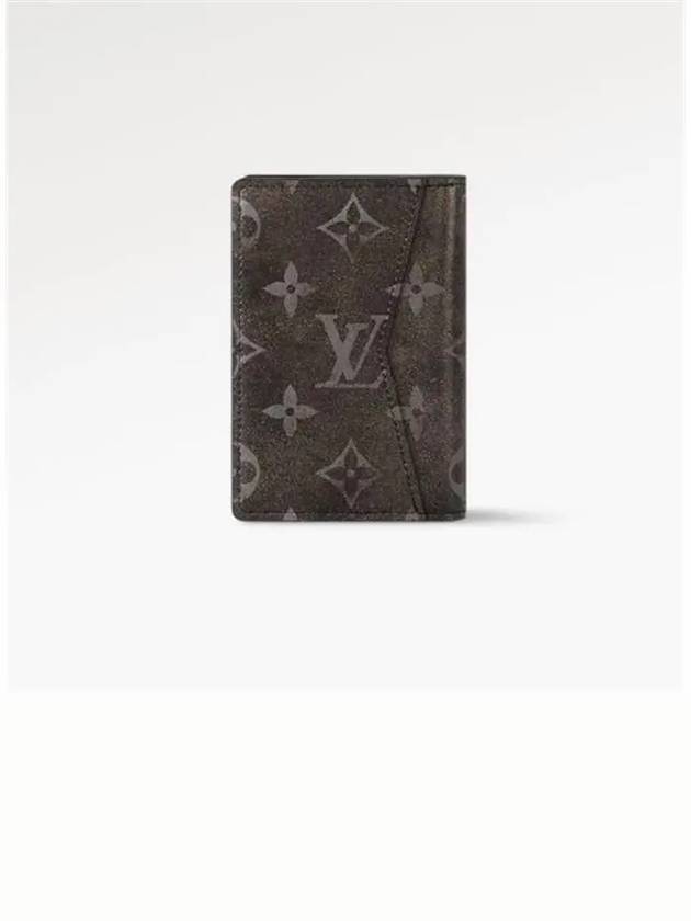 Pocket Organizer Monogram Leather Card Wallet Black - LOUIS VUITTON - BALAAN 4