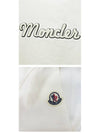 8C00016 829HP 034 Lettering Logo Round Short Sleeve T shirt Ivory Women s TJ - MONCLER - BALAAN 5