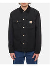 Dearborn Canvas Michigan Chore Shirt Jacket Black - CARHARTT WIP - BALAAN 1