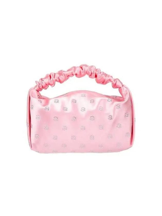 Scrunchy satin mini bag pink - ALEXANDER WANG - BALAAN 1