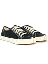 Tabi Cotton Low Top Sneakers Black - MAISON MARGIELA - BALAAN 4