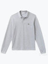 Classic Fit Long Sleeve Polo Shirt Grey - LACOSTE - BALAAN 2