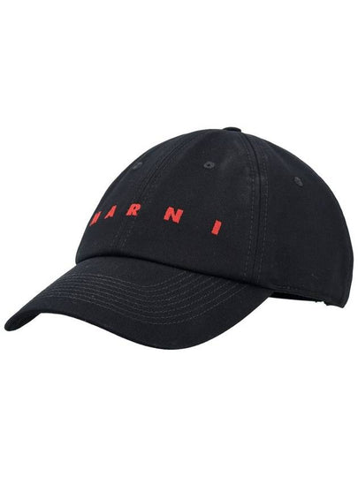 Embroidered Logo Ball Cap Black - MARNI - BALAAN 2