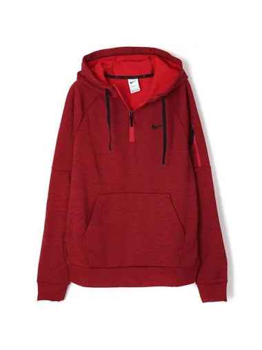 Golf Therma-Fit Fitness 1/4 Zip Hoodie Red - NIKE - BALAAN 1