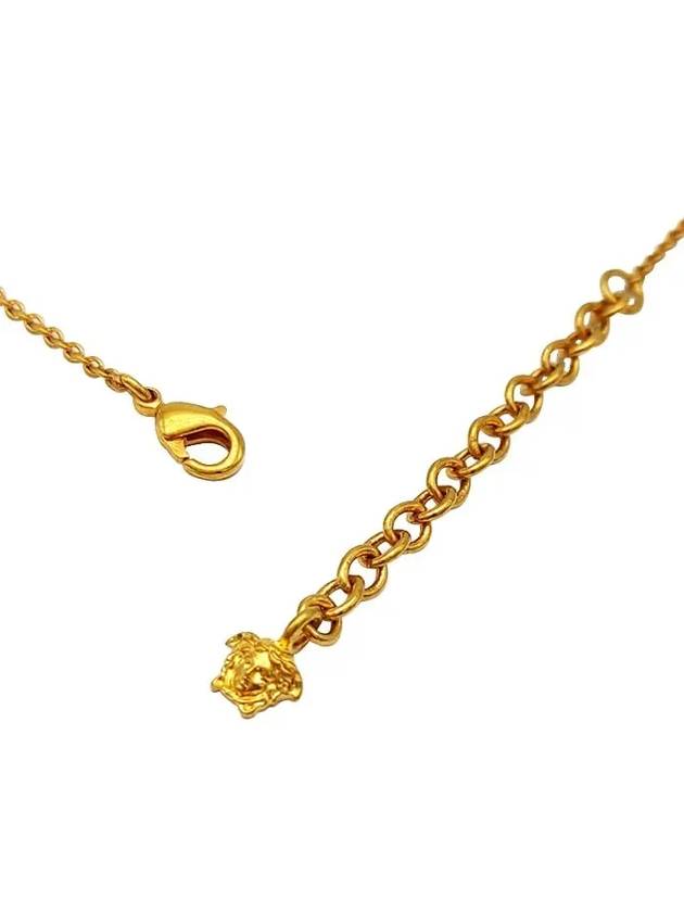 Enamel Medusa Pendant Necklace Black Gold - VERSACE - BALAAN 5