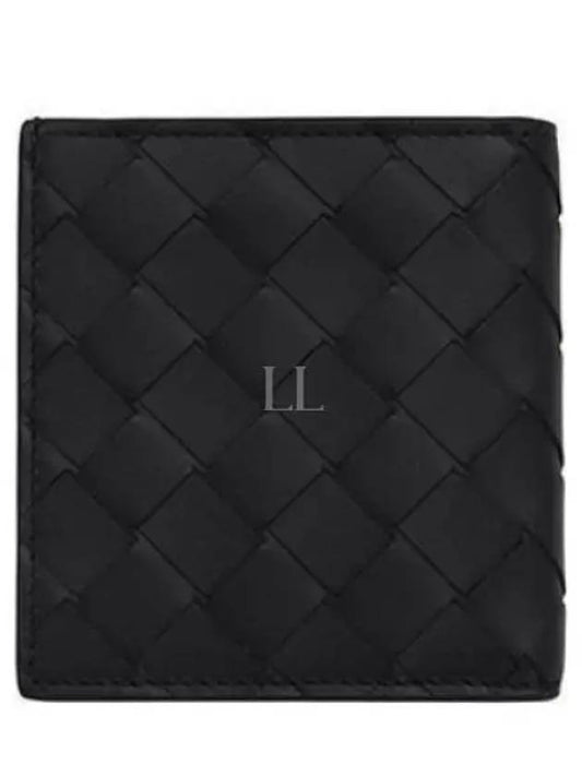 Intrecciato Slim Half Wallet Black - BOTTEGA VENETA - BALAAN 2