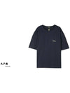 Jeremy Logo Short Sleeve T-shirt Dark Navy - A.P.C. - BALAAN 3