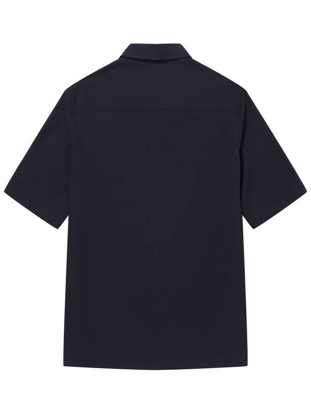 Stretch short sleeve shirt navy - SOLEW - BALAAN 3