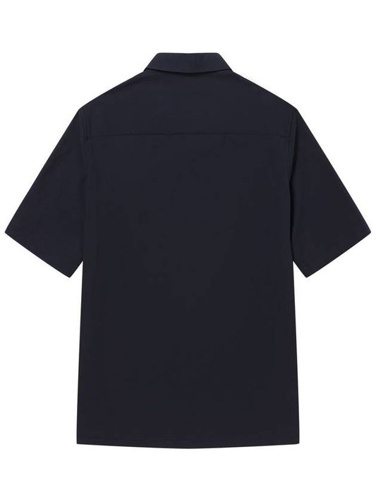 24SS Men's Stretch Short Sleeve Shirt Navy SWDQESSH02NV - SOLEW - BALAAN 2