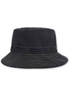 Women's Logo Patch Cotton Bucket Hat Black - GANNI - BALAAN 1