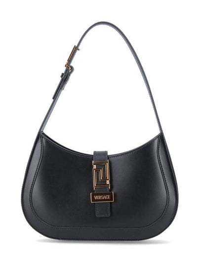 Greca Goddess Small Hobo Shoulder Bag Black - VERSACE - BALAAN 2