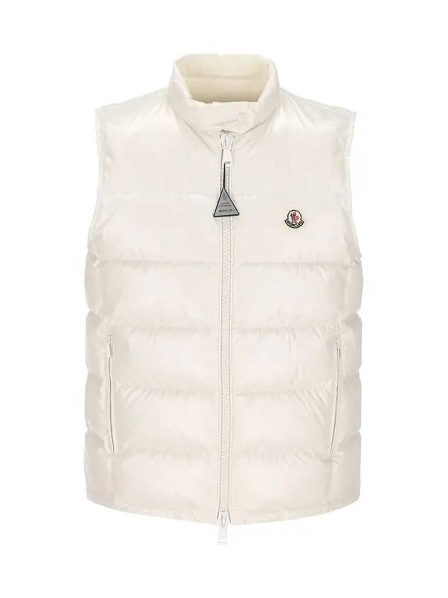 Alcibia Logo Patch Padding Vest White - MONCLER - BALAAN 2