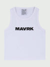 Maverick Women's M Logo Crop Sleeveless White - MAVRK - BALAAN 1