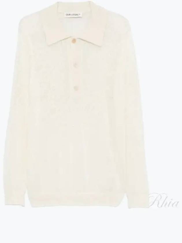 Big Pique Polo Shirt Ivory - OUR LEGACY - BALAAN 2