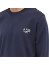 Men's Oliver Logo Long Sleeve T-Shirt Navy - A.P.C. - BALAAN 5