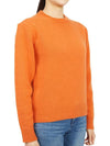 Embroidered Logo Crew Neck Wool Knit Top Orange - SPORTY & RICH - BALAAN 4