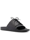 Men's Lace Up Pool Slippers Black - MAISON MARGIELA - BALAAN 3