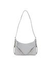 Voyou Small Leather Shoulder Bag Grey - GIVENCHY - BALAAN 2