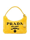 Re-Edition 2000 Terry Hobo Mini Shoulder Bag Yellow Black - PRADA - BALAAN 2