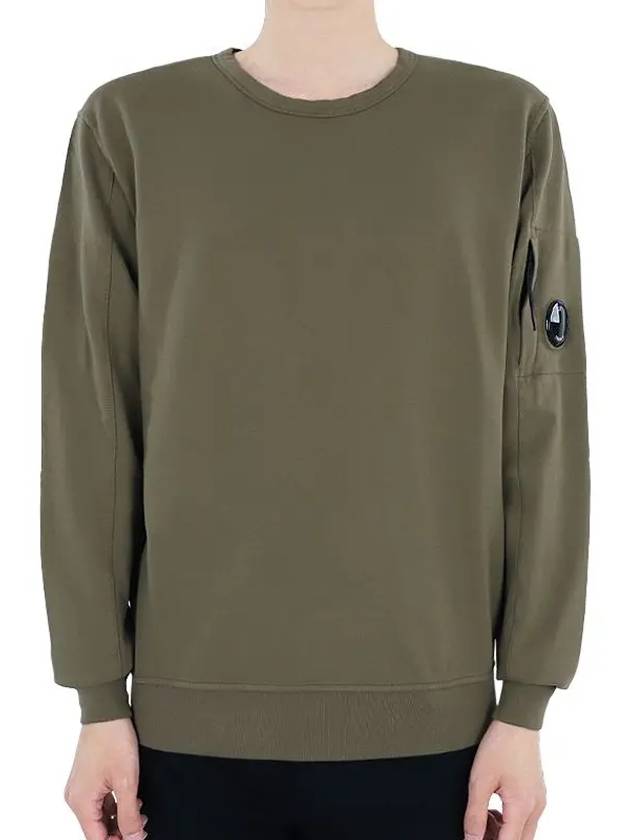 Light Fleece Sweatshirt Green - CP COMPANY - BALAAN 3