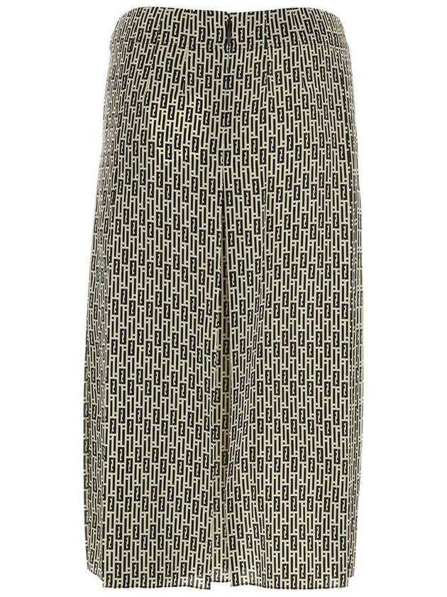 Midi Skirt FQ7532AWZA F0GME Printed - FENDI - BALAAN 3