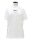 Logo O-neck short sleeve T-shirt - GANNI - BALAAN 1