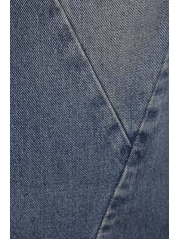 Stitching Detail Denim Straight Jeans Blue - GIVENCHY - BALAAN 4