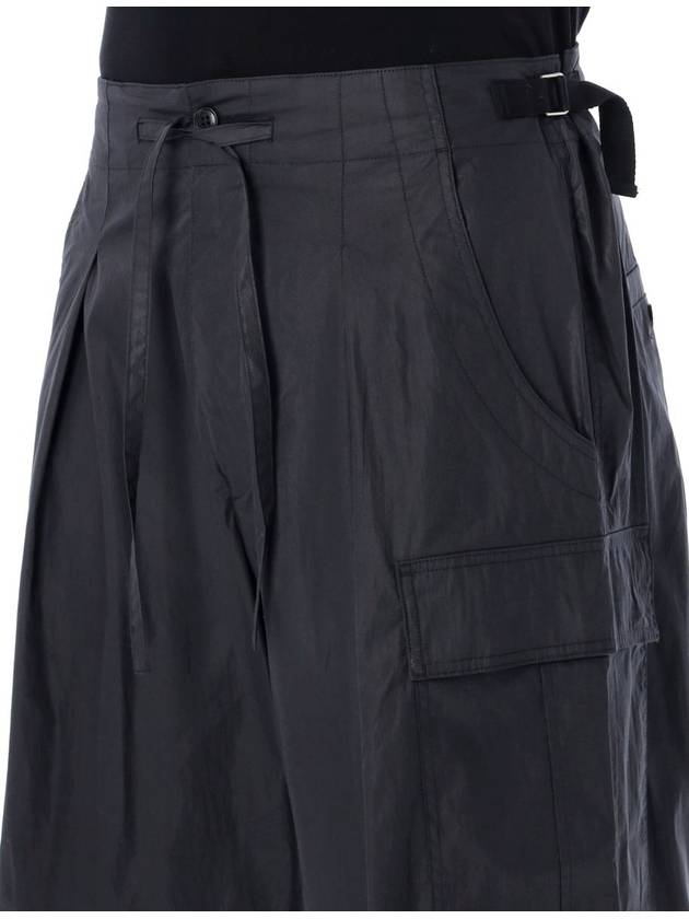 Caleb cargo straight pants black - ISABEL MARANT - BALAAN 4