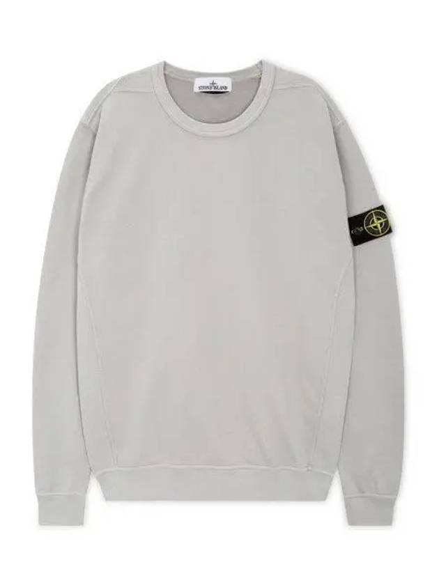 Wappen Patch Crew Neck Cotton Sweatshirt Grey - STONE ISLAND - BALAAN 2