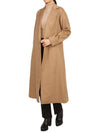 Prater Belted Virgin Wool Single Coat Beige - MAX MARA - BALAAN 8