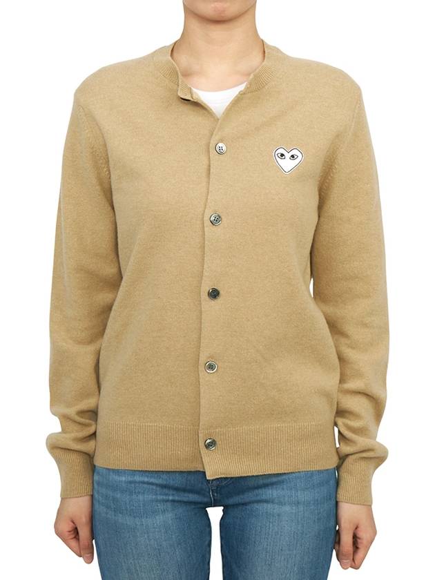 Comme des Gar ons White Wappen Cardigan AX N065 051 2 Unisex - COMME DES GARCONS PLAY - BALAAN 3