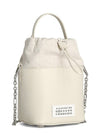 5AC Number Logo Texture Leather Bucket Bag Grey - MAISON MARGIELA - BALAAN 3