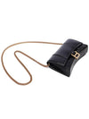 Hourglass Chain Mini Calfskin Cross Bag Black - BALENCIAGA - BALAAN 6