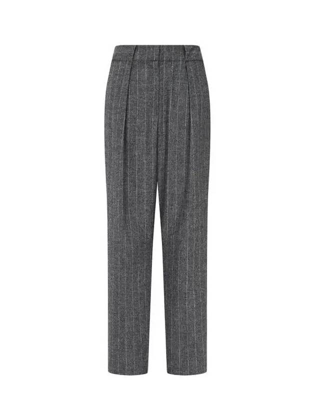 Women s One Tuck Striped Pants Dark Gray 270785 - EMPORIO ARMANI - BALAAN 1