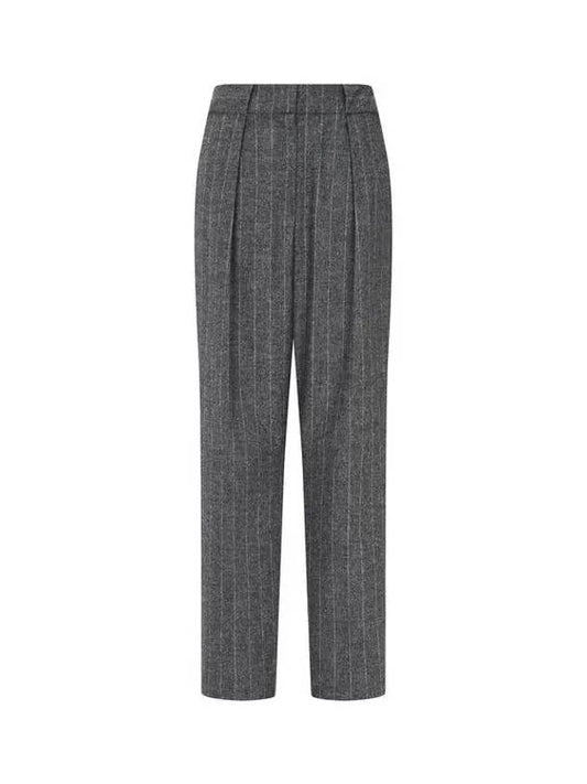 Women s One Tuck Striped Pants Dark Gray 270785 - EMPORIO ARMANI - BALAAN 1