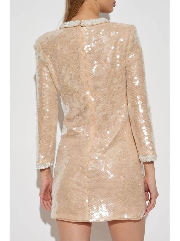 Self Portrait Sequin Dress, Women's, Beige - SELF PORTRAIT - BALAAN 4