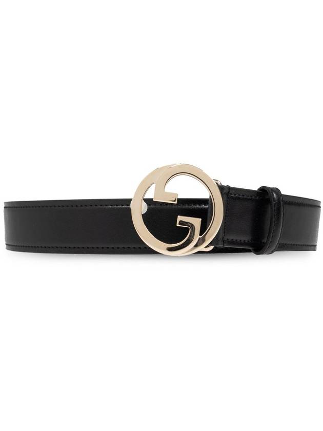 Blondie leather belt black - GUCCI - BALAAN 2