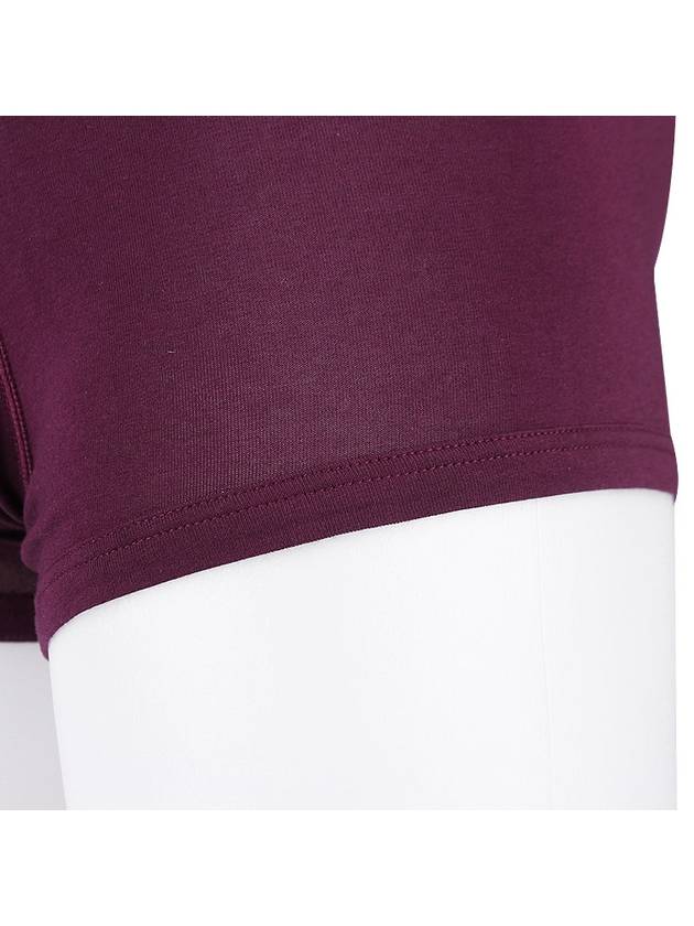 Men's Logo Band Stretch Boxer Trunk Briefs Burgundy - EMPORIO ARMANI - BALAAN 8