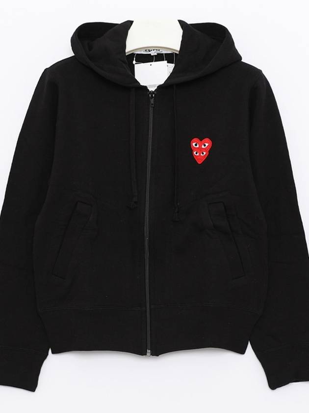 Double Eye Hoodie Zip-Up Black P1 T2931 - COMME DES GARCONS - BALAAN 4