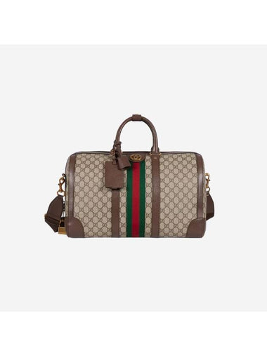 Supreme Savoy Small Duffel Bag Beige Ebony - GUCCI - BALAAN 1