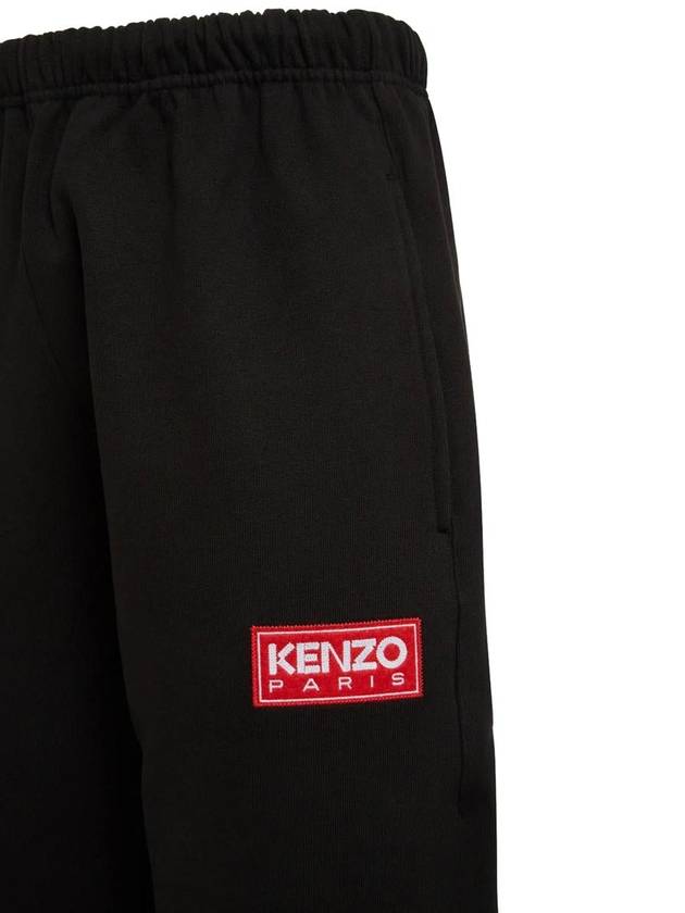 Logo Patch Jogger Track Pants Black - KENZO - BALAAN 4