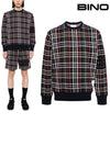 Logo Label Check Cotton Sweatshirt - THOM BROWNE - BALAAN 2