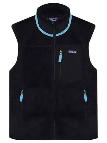 Classic Retro x Fleece Vest Peach Blue - PATAGONIA - BALAAN.