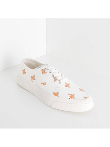 Canvas Sneakers White DU04705WW9001WH - MAISON KITSUNE - BALAAN 1