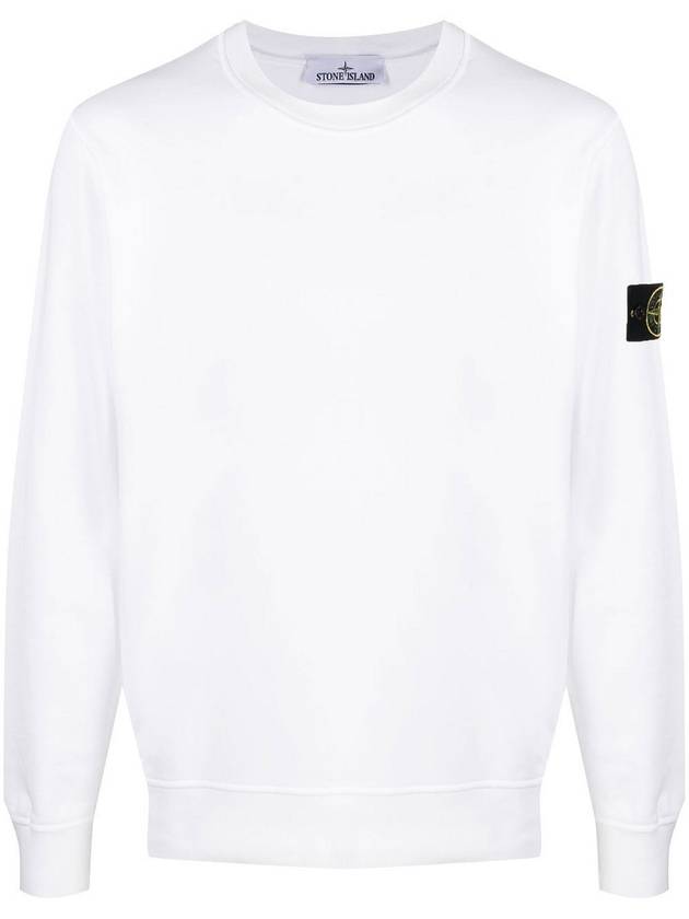 Wappen Patch Crew Neck Sweatshirt White - STONE ISLAND - BALAAN 2